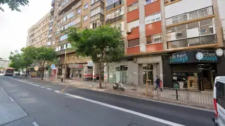 Zona de la avenida de San José, en Zaragoza, donde han ocurrido los hechos.