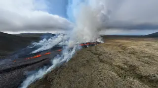 Entra en erupción el volcán Fagradalsfjall en Islandia