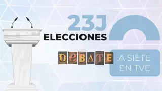Debate a siete de las elecciones generales 2023.