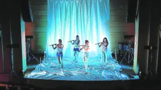 Actuación musical en el auditorio del Balneario de Panticosa en el Festival ‘Tocando el cielo’.