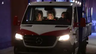 María Patiño, Terelu Campos y Conchita Pérez se marchan del plató de ‘Deluxe’.