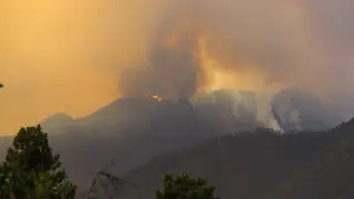 Incendio en La Palma, con miles de hectáreas afectadas.