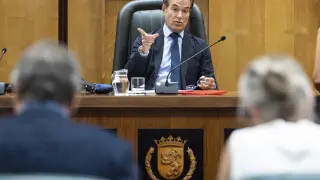 Víctor Serrano, durante la comisión de Urbanismo de este lunes.