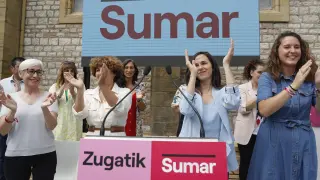 Acto electoral de Sumar con Ione Belarra.