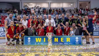 Victoria de la selección española de hockey sobre patines en el campeonato de Europa.