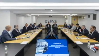 Reunión de la comisión internacional de CEOE Aragón.