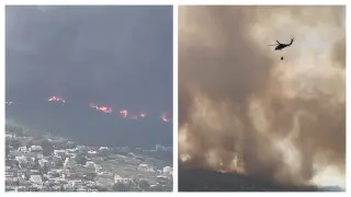 Incendio en Túnez