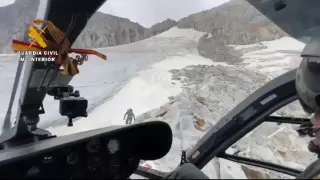 La Guardia Civil alerta sobre el mal estado del glaciar del Aneto
