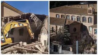 La empresa especializada Ardetec ha comenzado este miércoles la demolición del convento.