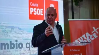 El candidato del PSOE a la Presidencia de la Ciudad Autónoma de Ceuta, Juan Gutiérrez.