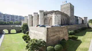 Fachada del Palacio de La Aljafería en Zaragoza