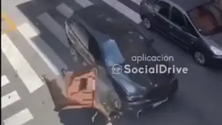 Detenido el conductor que chocó con varios vehículos y que fue grabado en un vídeo viral