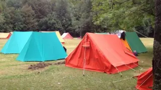 Imagen de archivo de una acampada