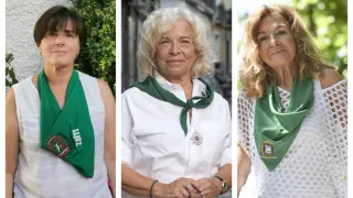De izquierda a derecha Ana Marquina, Rosa Casals y Palmira Ramón.