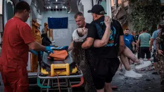 Rescuers work at the  (46498096)