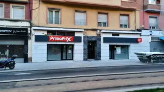 Establecimiento Primaprix en obras en Zaragoza