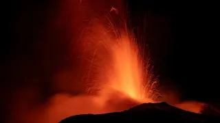 El Etna, el domingo 13 de agosto, en plena erupción.