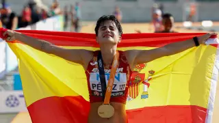 María Pérez, campeona del mundo de 20 kilómetros marcha