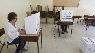 Ecuatorianos votando el pasado domingo.