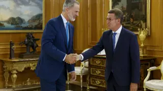 Rey Felipe VI recibe a Añberto Núñez Feijóo