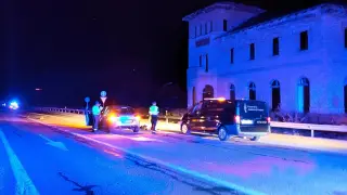 Agentes de la Guardia Civil de Teruel acudieron al lugar del atropello e investigan los hechos.