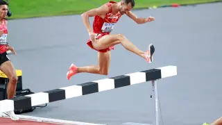 El atleta español Dani Arce, en plena carrera.