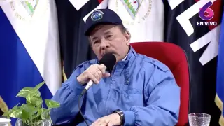 José Daniel Ortega Saavedra presidente de Nicaragua.