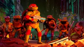 Una imagen de ‘Caos mutante’ la cinta de Seth Rogen y Jeff Rowe que trae de nuevo a los cines a las Tortugas Ninja.