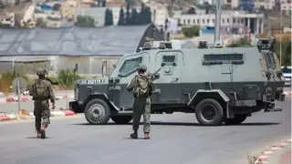 Soldados del Ejército de Israel en Yenín, Cisjordania.