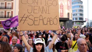 Fotos de la manifestación en Madrid en apoyo a Jenni Hermoso