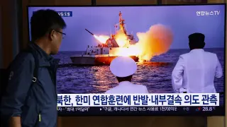 Corea del Norte lanza misiles de crucero al mar Amarillo tras las maniobras de EE. UU. y Corea del Sur.
