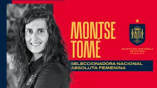Imagen con la que la Federación ha anunciado el nombramiento de Montse Tomé
