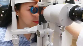 Imagen de archivo de una consulta de oftalmología.