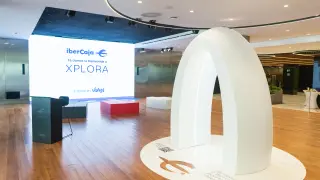 Inauguración del espacio Xplora en el edificio Ibercaja de Zaragoza