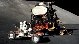 Apolo 17 durante la misión tripulada a la Luna.