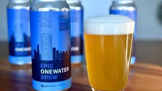 Epic OneWater Brew, la primera cerveza elaborada con agua de ducha reciclada.