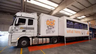 Nueva unidad de entrenamiento virtual para conductores de ACF Innove de Huesca.