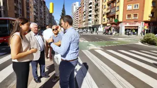 Apertura del nuevo carril bici en Fray José Casanova de Zaragoza