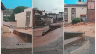 Tormenta de este martes en Villanueva de Huerva