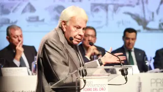 Intervención del expresidente Felipe González tras recibir el Premio Iberoamericano Torre del Oro