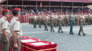 Acto de entrega de nombramiento de alférez en la Academia General Militar de Zaragoza