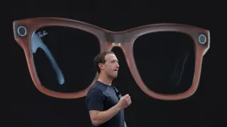 Mark Zuckerberg, director ejecutivo de Meta, pronuncia un discurso durante el evento Meta Connect.
