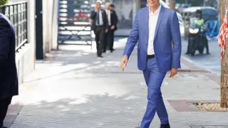 Pedro Sánchez, este jueves en Madrid