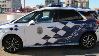 Un coche de la Policía Local de Vigo.