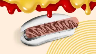 Hot dog con varias opciones de ‘toppings’