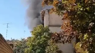 Incendio en una casa okupa en Huesca.
