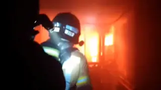 Así fue el trabajo de los bomberos en el trágico incendio en Murcia