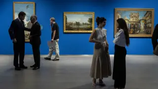 La exposición 'Azul. Colección Abelló', en el Museo Goya