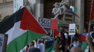 Concentración convocada por la Casa Palestina de Zaragoza