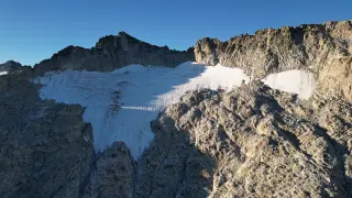 Una imagen del glaciar tomada el pasado mes de septiembre desde un dron.